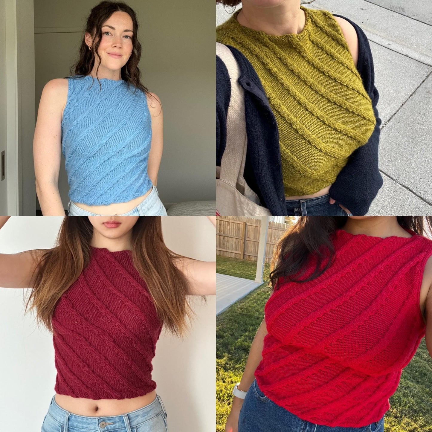 The Twister Tank - Knitting Pattern