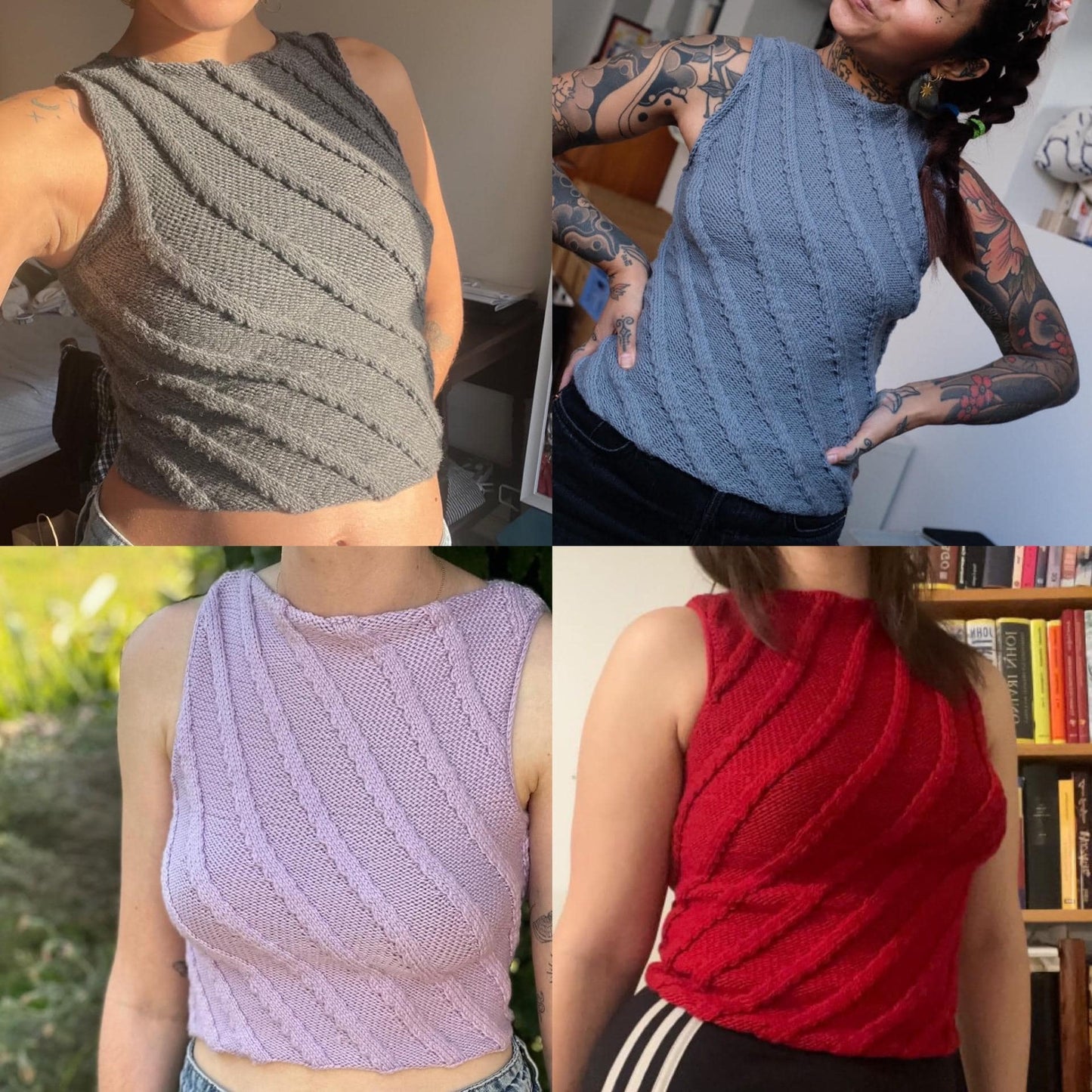 The Twister Tank - Knitting Pattern